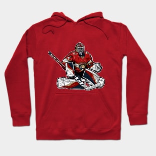 Bobrovsky in red solo Hoodie